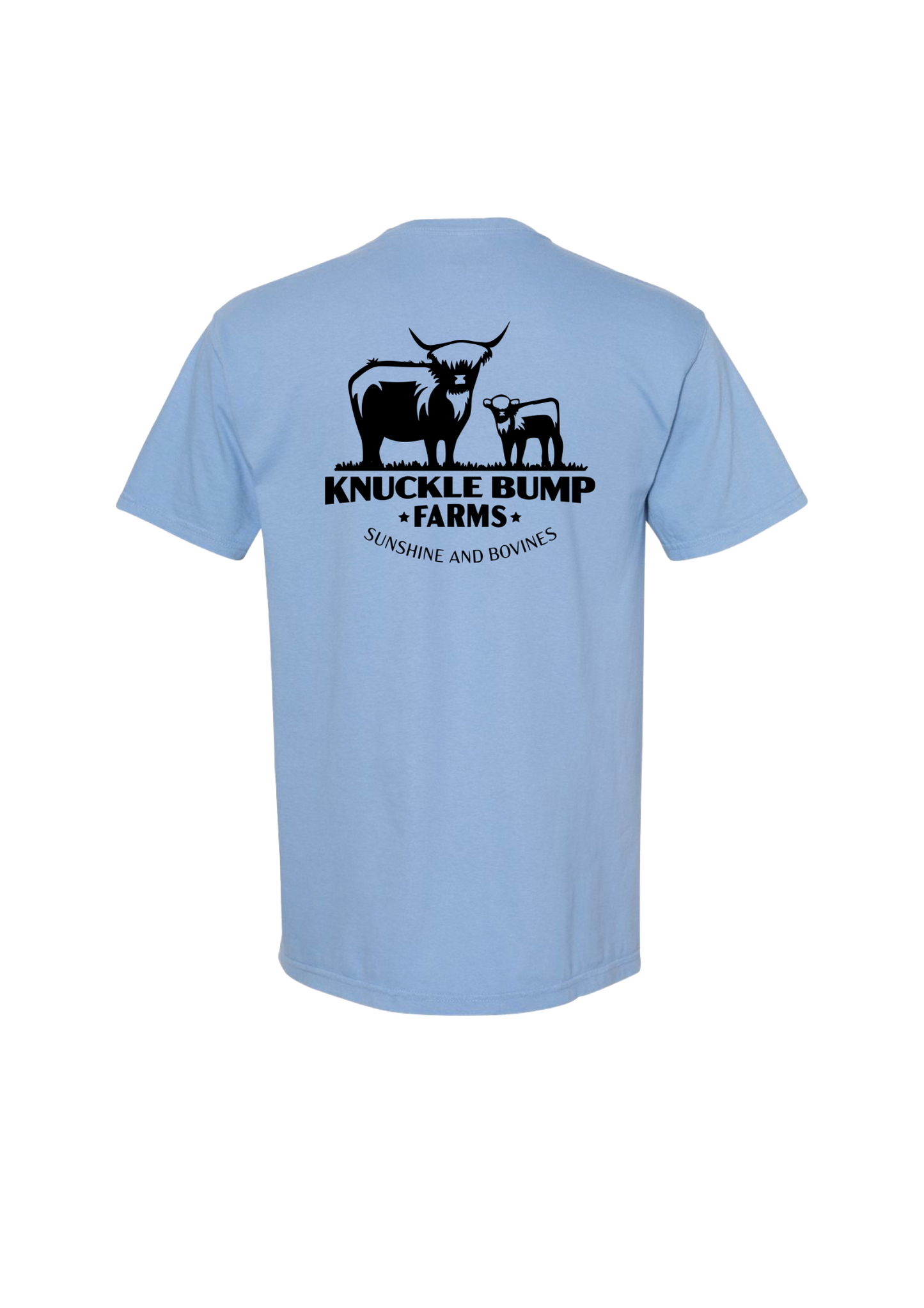 Washed Denim Knuckle Bump Farms Tee