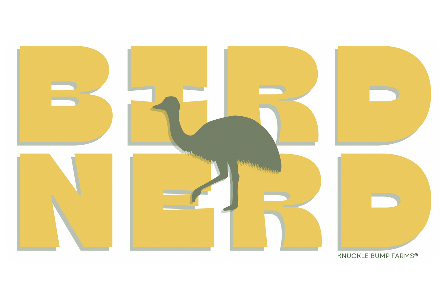 "Bird Nerd" Sticker