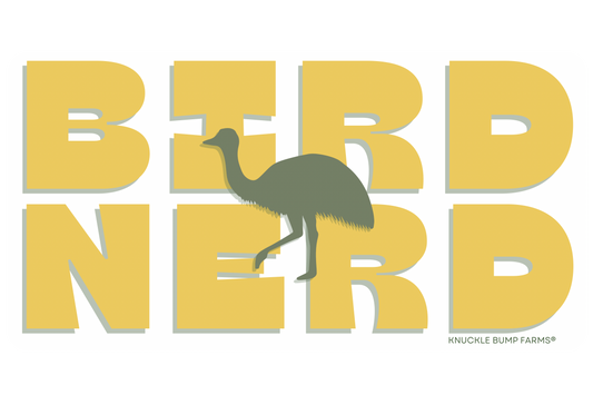 "Bird Nerd" Sticker