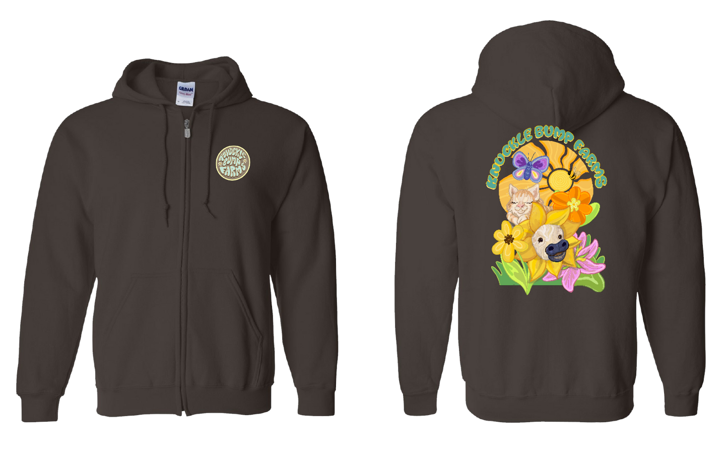 Flower Child Full Zip Hoodie