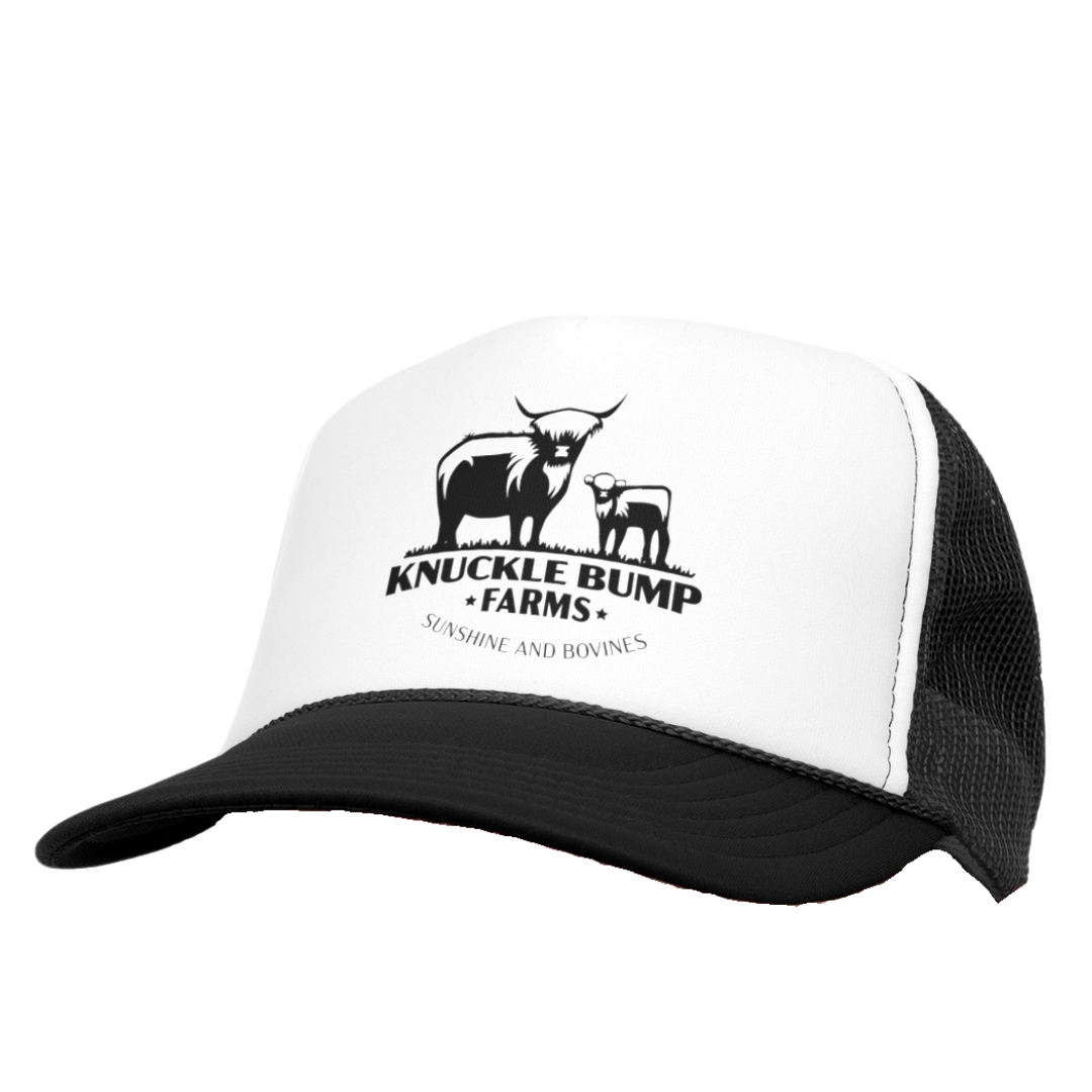 Black & White KBF Foam Trucker Hat