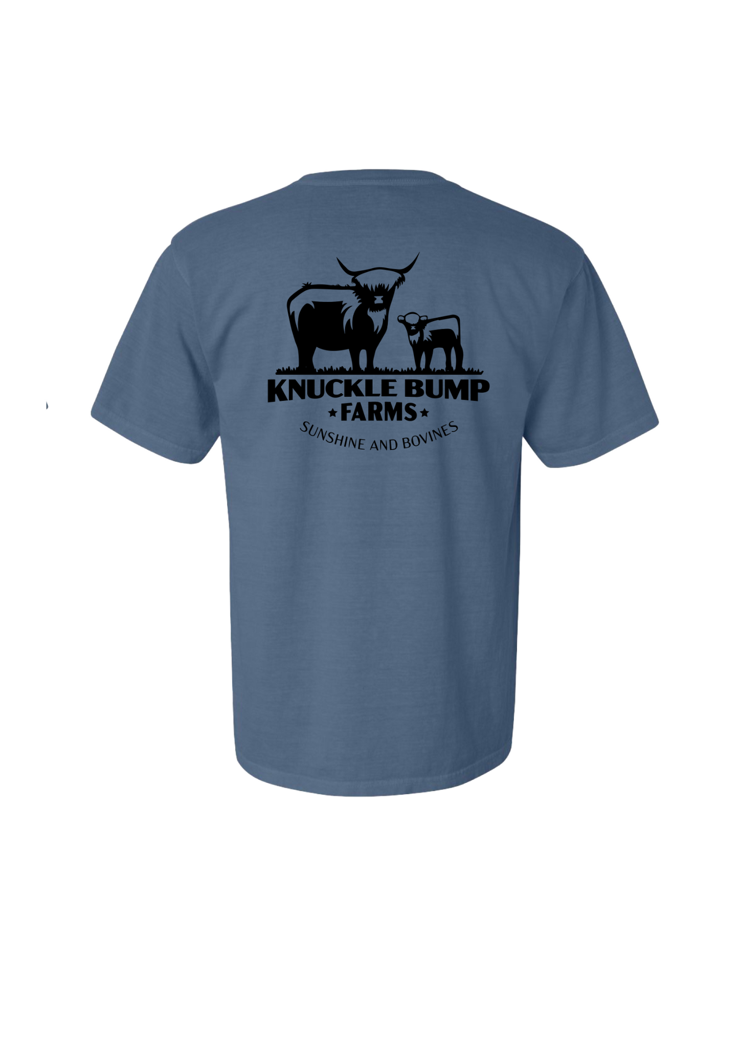 Blue Denim Knuckle Bump Farms Tee