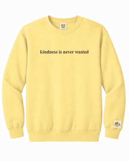"Kindness is Never Wasted" BUTTER Sweater