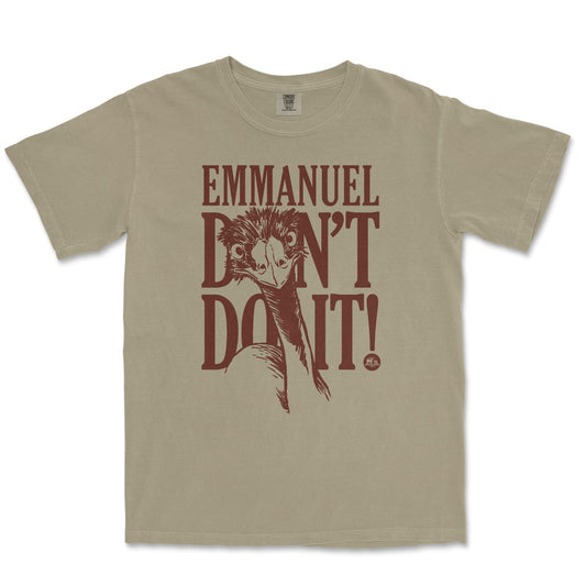 Emmanuel Don't Khaki Tee Front