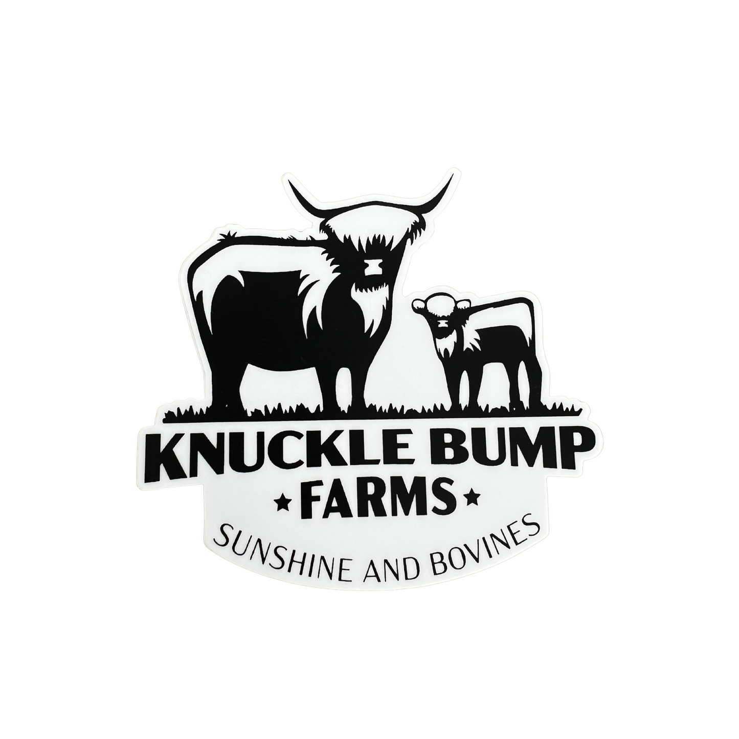 Knuckle Bump Farms Sticker