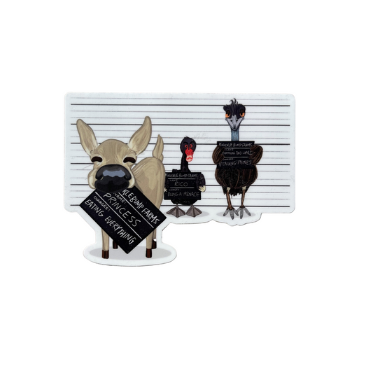 Princess, Rico and Emmanuel Sticker
